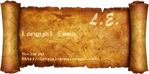 Lengyel Emma névjegykártya